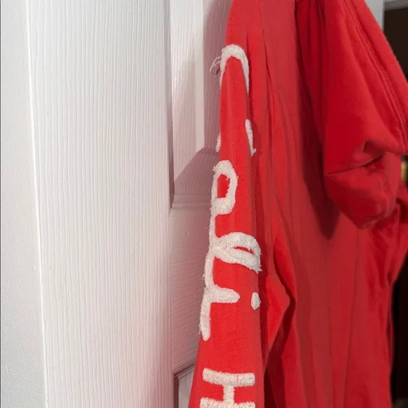 Hollister Women's Vibrant Red Hoodie Sweater - Picture 6 of 6